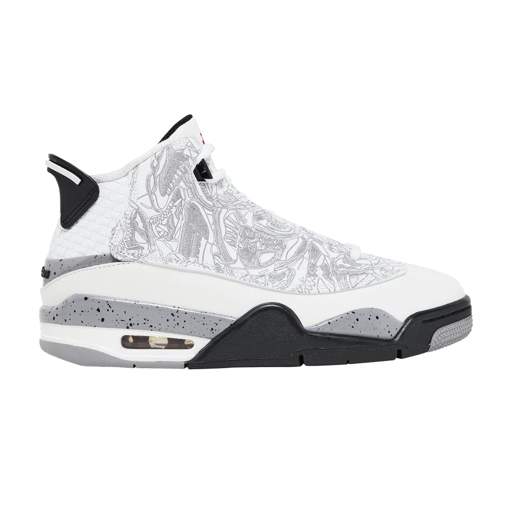 Krossovki-Air-Jordan-Dub-Zero-GS-White-Cement