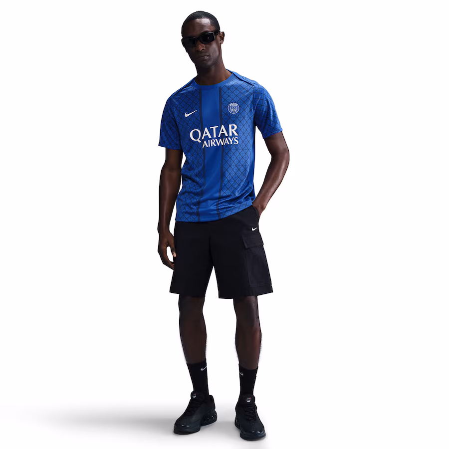 Футбольное джерси PSG Nike Pre Match Top - Blue