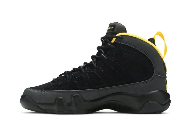 Krossovki-Air-Jordan-9-Retro-GS-Dark-Charcoal-University-Gold-2