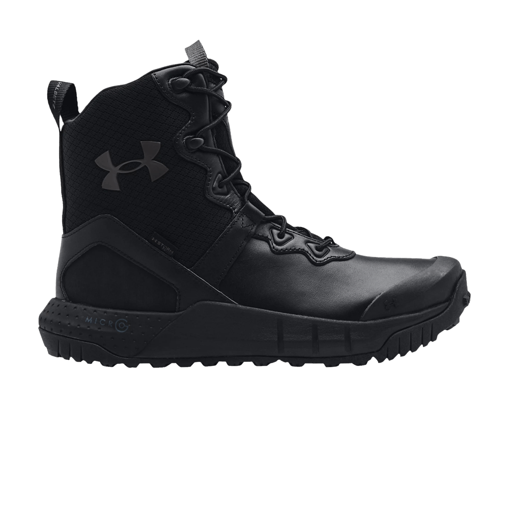 Кроссовки Under Armour Micro G Valsetz Leather 'Black Jet Grey'