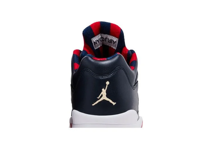 Кроссовки Air Jordan 5 Low Golf 'Obsidian Red'