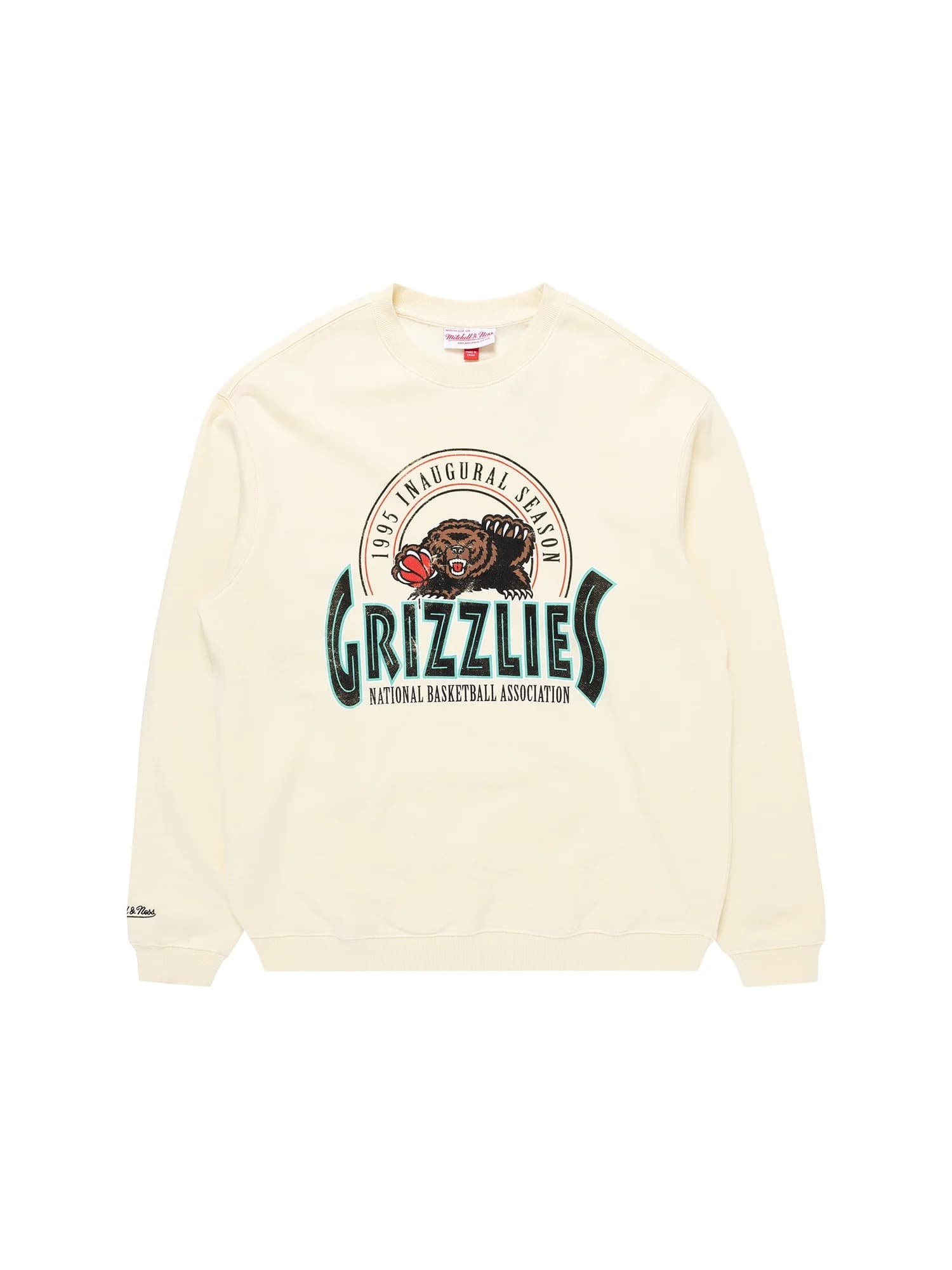 Футболка Mitchell & Ness Vancouver Grizzlies Inagural Vintage NBA Crewneck