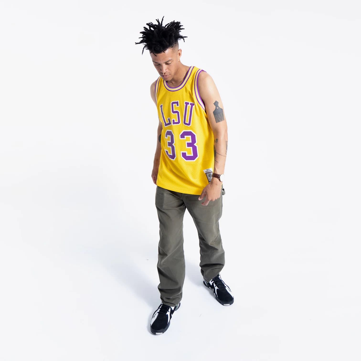Баскетбольная джерси Mitchell & Ness Shaquille O’Neal Louisiana State University Tigers NCAA Swingman Jersey