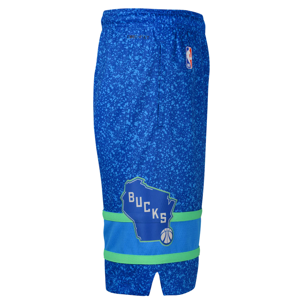 Спортивные шорты Nike Milwaukee Bucks 2024 City Edition Swingman Youth NBA Shorts