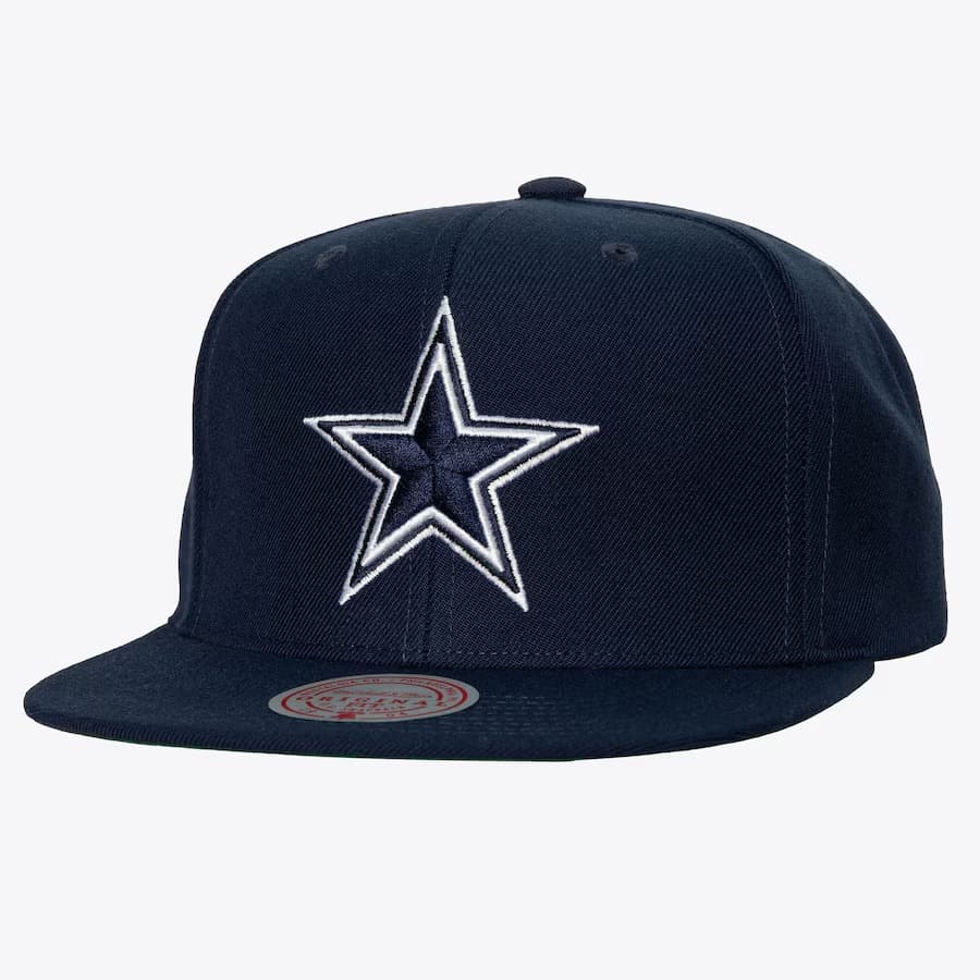 Бейсболка Mitchell & Ness Navy Dallas Cowboys Team Ground 2.0 Snapback Hat