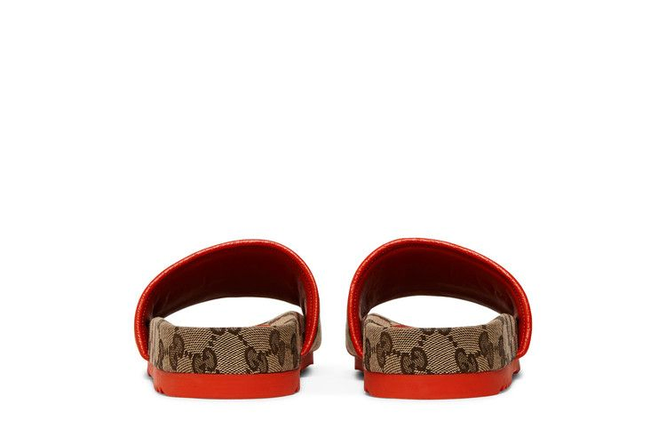 Кроссовки The North Face x Gucci Wmns Slide 'Beige Orange Monogram'