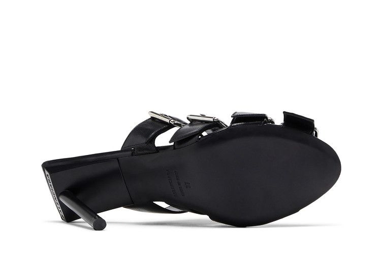 Сандалии Balenciaga Wmns Buckle Strap Sandal 'Black Silver'