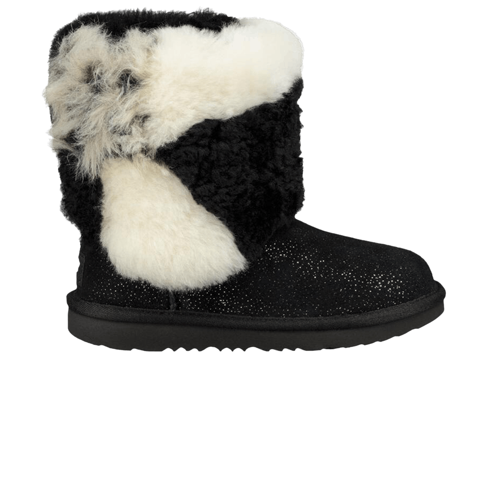 classic-short-patchwork-fluff-boot-kids-black-1096929k-blk