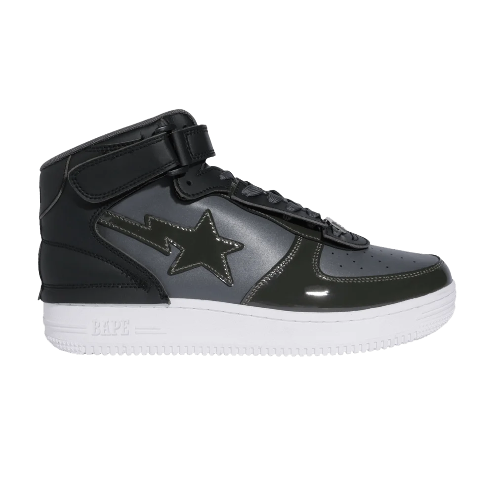 Krossovki-Bapesta-Mid-M2-Black-White