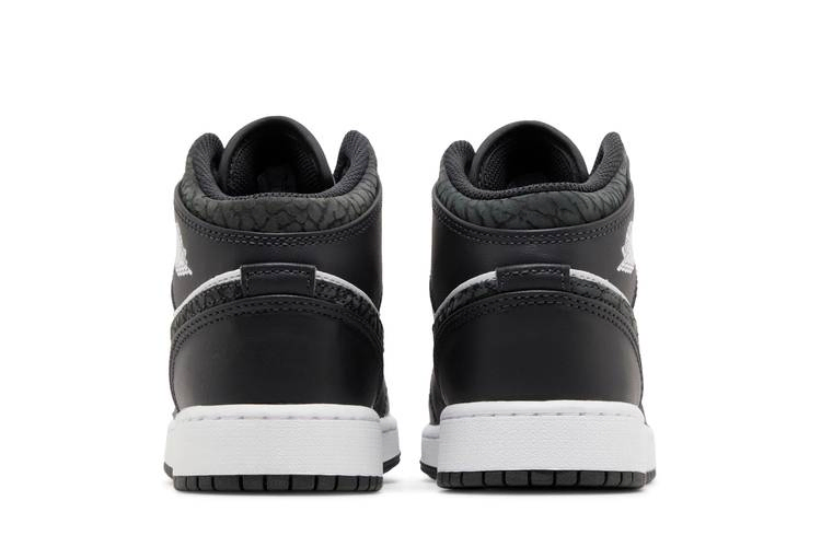 Кроссовки Air Jordan 1 Mid SE GS 'Panda Elephant'