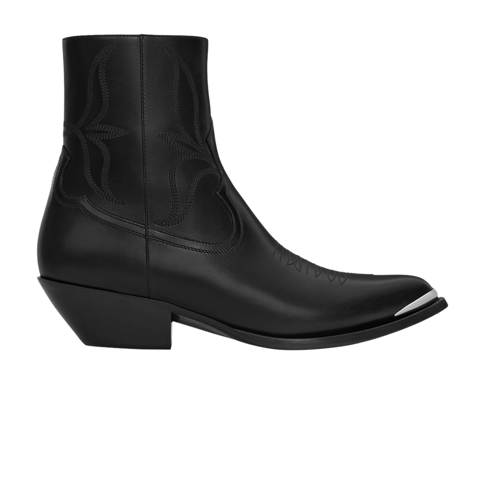 CELINE Leon Zipped Boot Metal Toe 'Black'