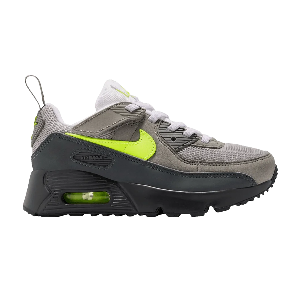 Krossovki-Nike-Air-Max-90-PS-Black-Anthracite-Light-Charcoal-Neon-Yellow