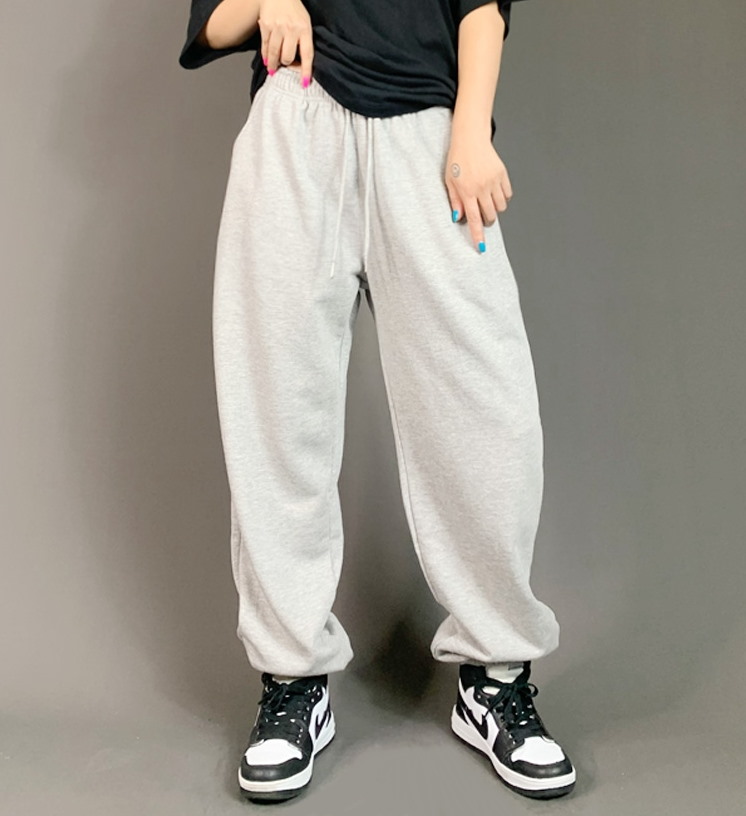 Спортивные брюки 2021 Hip-hop Style Sweatpants Monochromatic Grey