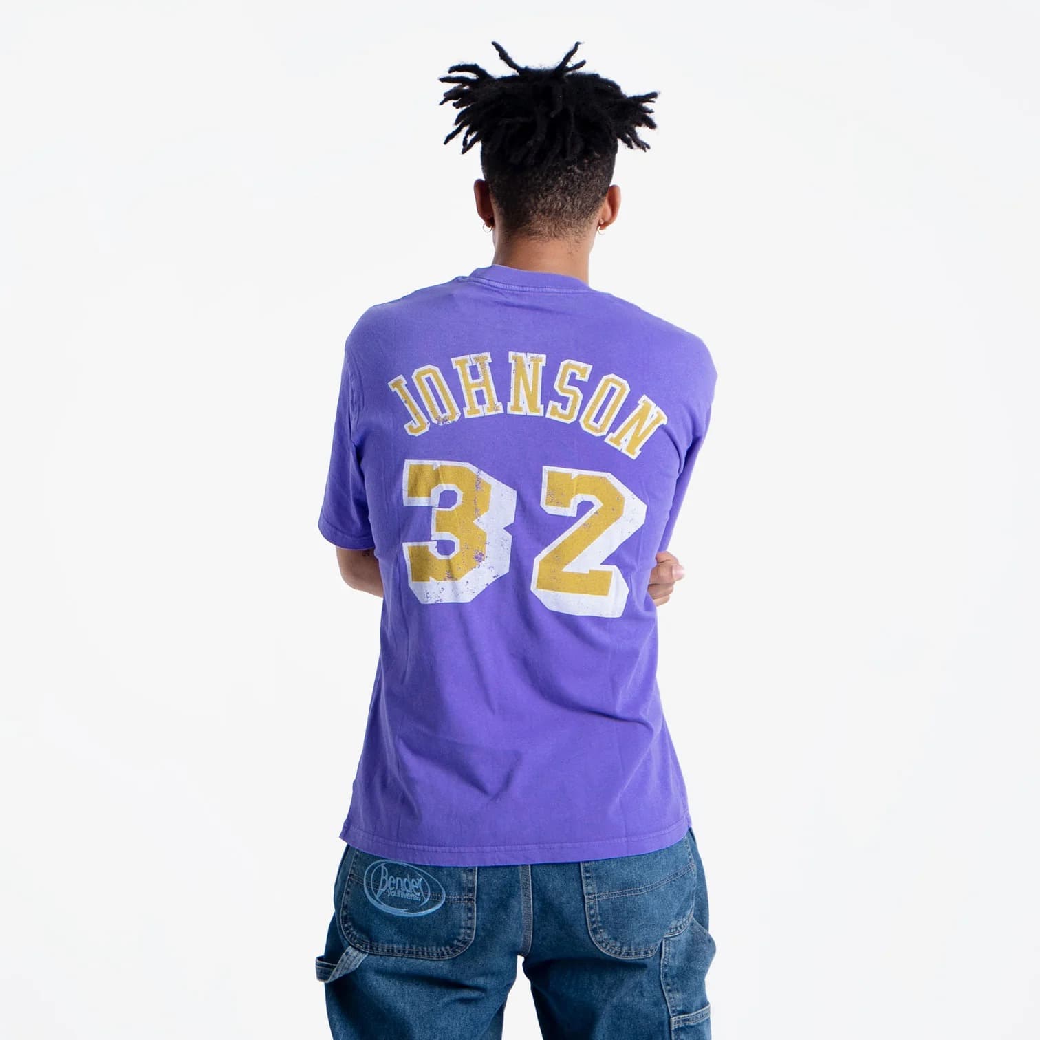 Футболка Mitchell & Ness Magic Johnson Los Angeles Lakers Vintage Sports Illustrated NBA T-Shirt