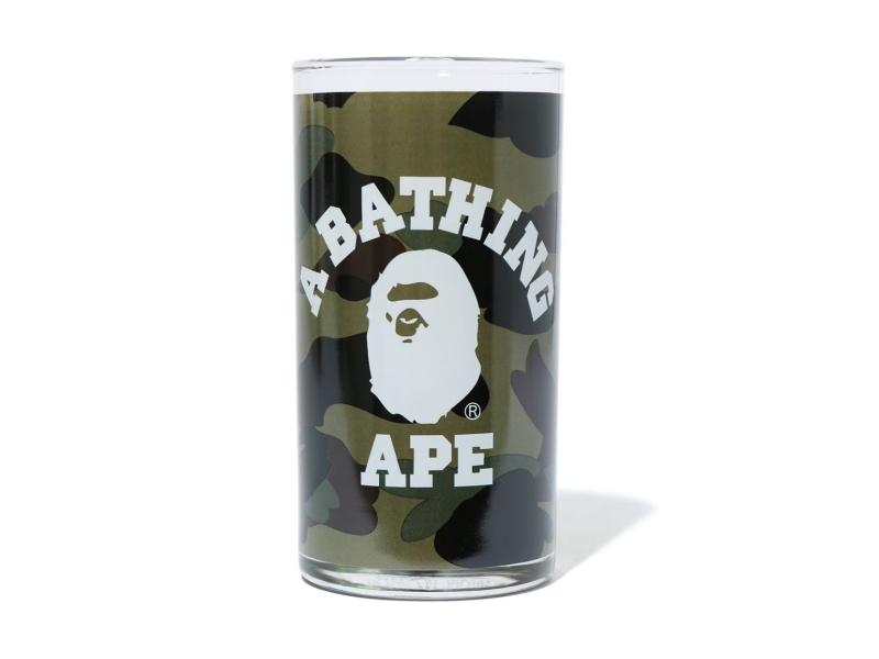 Стеклянный стакан BAPE 1st Camo College Glass Cup Green