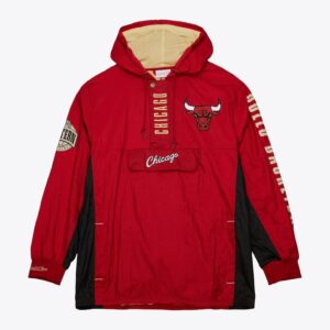 Mitchell-Ness-Red-Chicago-Bulls-Team-OG-2.0-Vintage-Logo-Anorak-Quarter-Zip-Hoodie-Windbreaker-Jacket-300x300