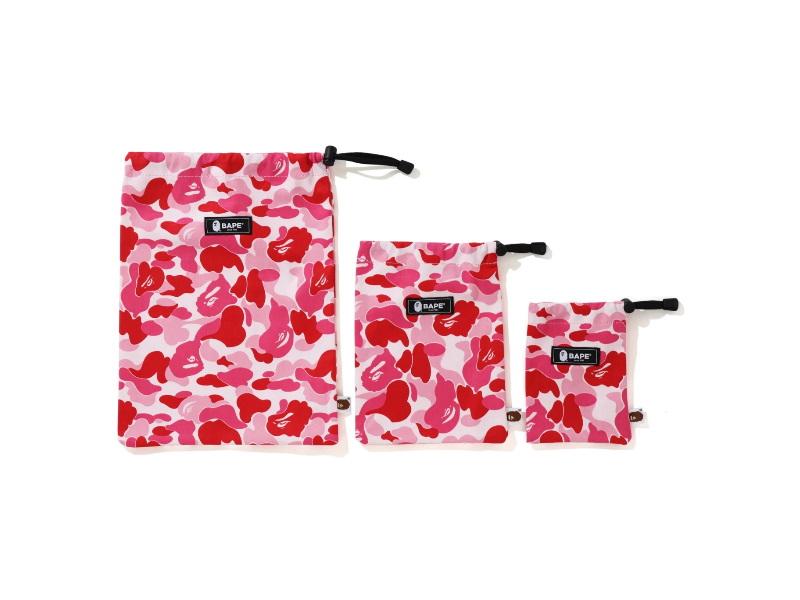 Набор чехлов для гаджетов BAPE ABC Pouch (Set of 3) Pink