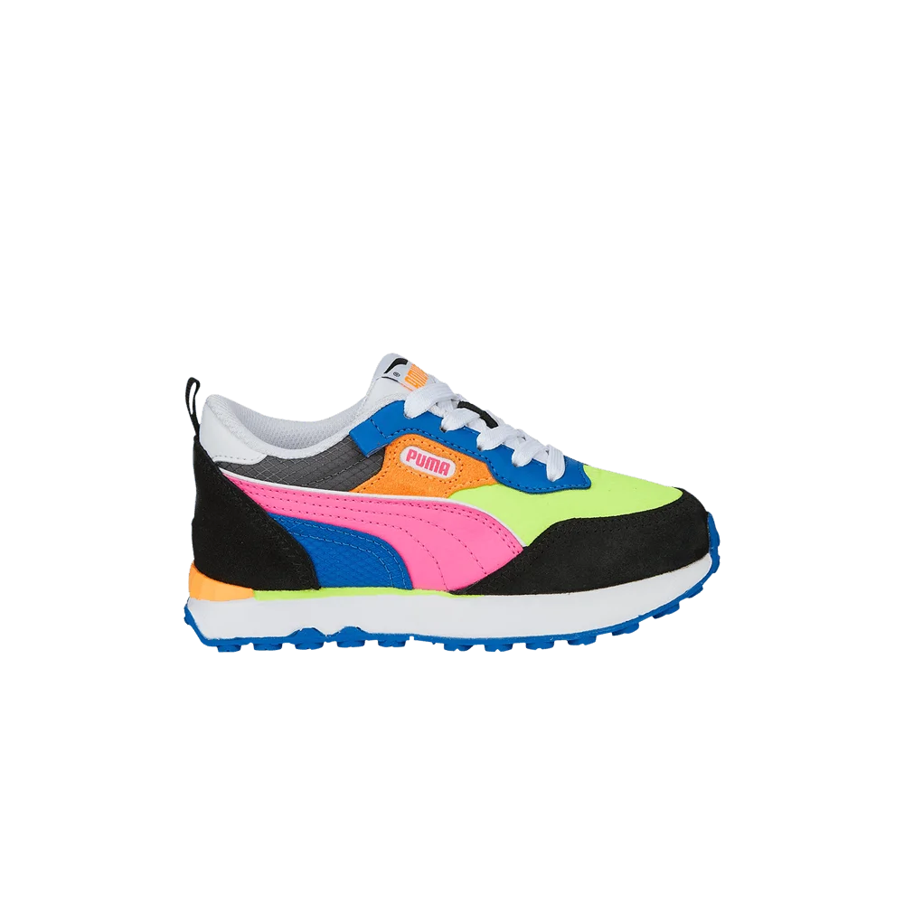 Кроссовки Puma Rider FV Little Kid 'Lime Squeeze Black Royal'