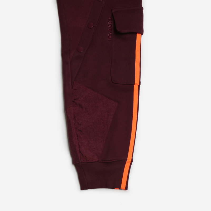 Брюки adidas Ivy Park Cargo Sweatpants Maroon/Solar Orange