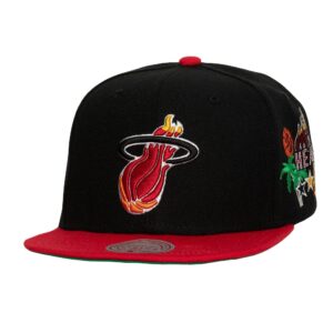 Mitchell-Ness-Patch-Overload-Snapback-HWC-Miami-Heat-Hat-300x300