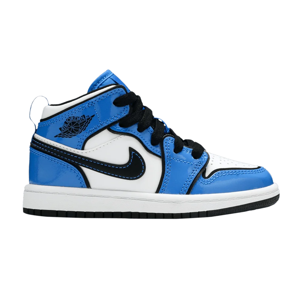 Krossovki-Air-Jordan-1-Mid-SE-PS-Signal-Blue