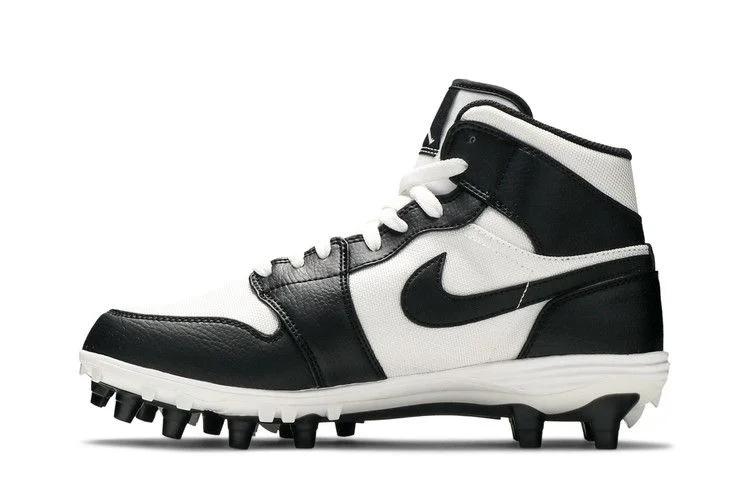 Кроссовки Air Jordan 1 Mid TD Cleat 'Black White'