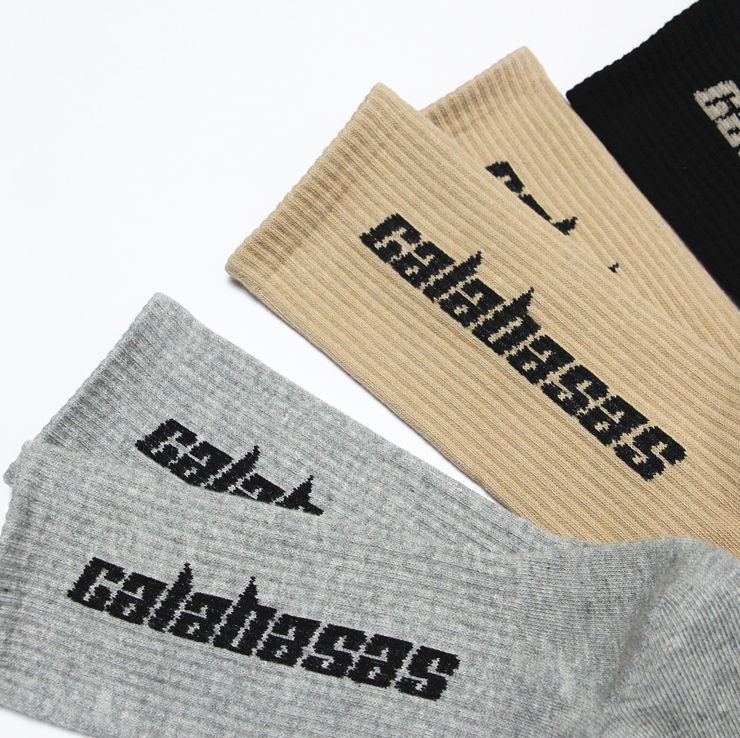 Спортивные носки Yeezy Calabasas Socks (3 Pack) Core/Glacier/Sand
