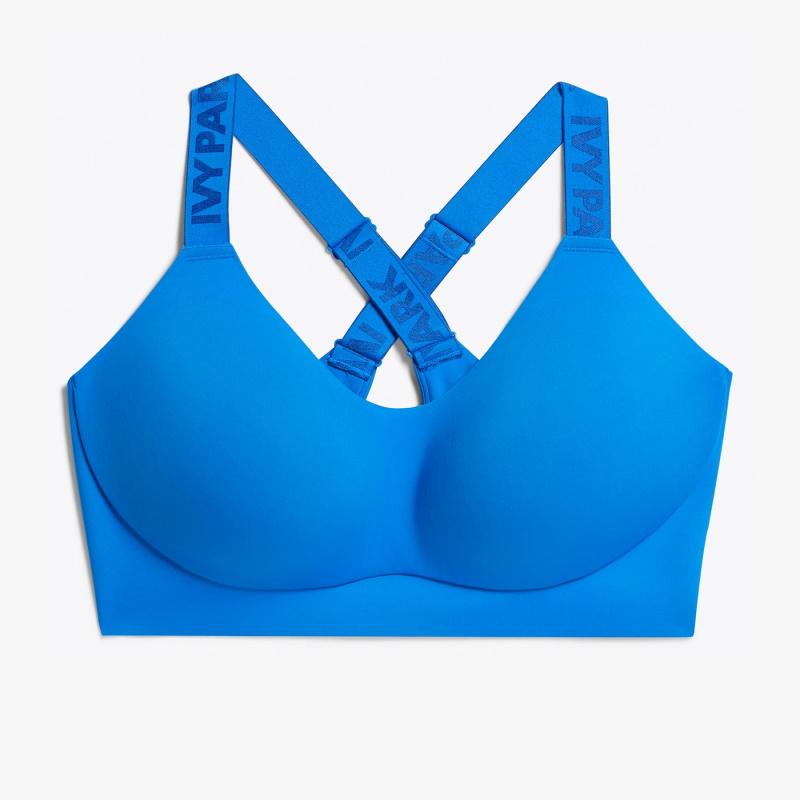 Спортивный топ adidas Ivy Park Medium-Support Cutout Bra (Plus Size) Glory Blue