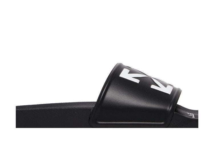 Кроссовки Off-White Logo Print Slide 'Black White'