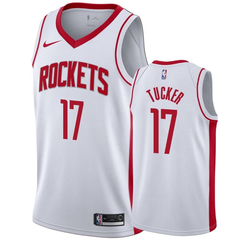 Баскетбольная джерси 2019-20 Houston Rockets #17 P.J. Tucker Association Edition White Swingman Jersey