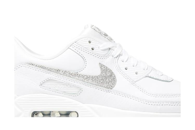 Кроссовки Nike Wmns Air Max 90 SE 'Silver Glitter Swoosh'