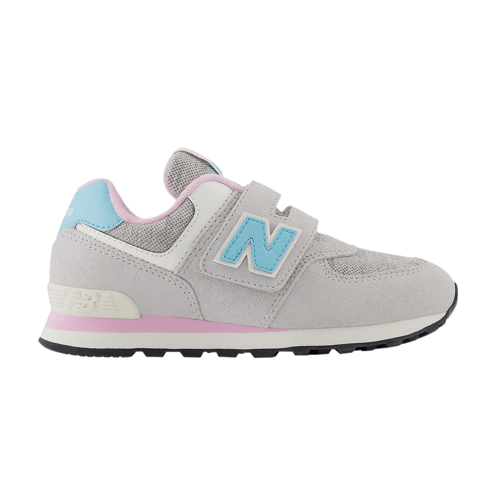 Кроссовки New Balance 574 Hook & Loop Little Kid Wide 'Brighton Grey Summer Aqua'