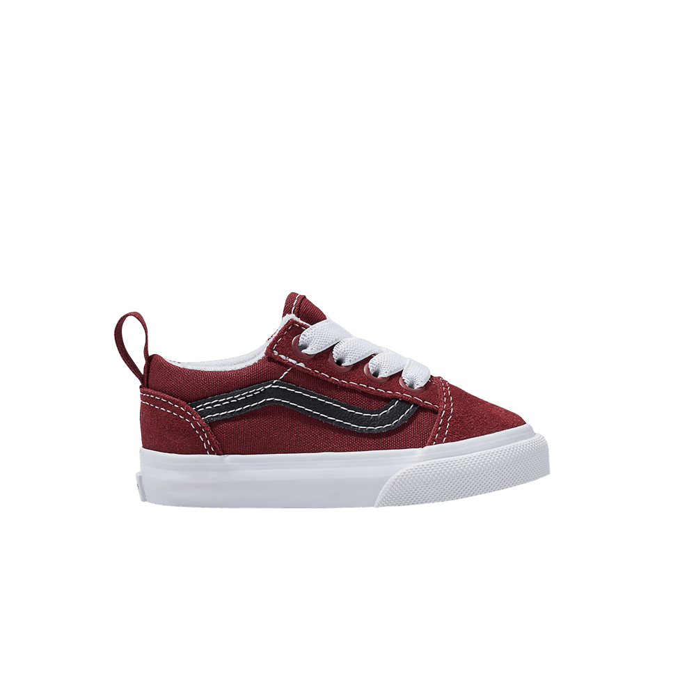 Кроссовки Vans Old Skool Elastic Lace Toddler 'Fat Lace - Madder Brown'