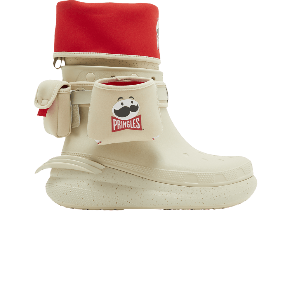 Кроссовки Crocs Pringles x Classic Crush Boot 'Bone'