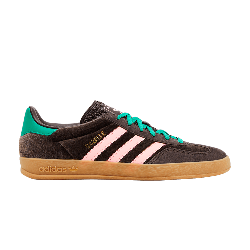 wmns-gazelle-indoor-dark-brown-pink-green-velvet-ji2714