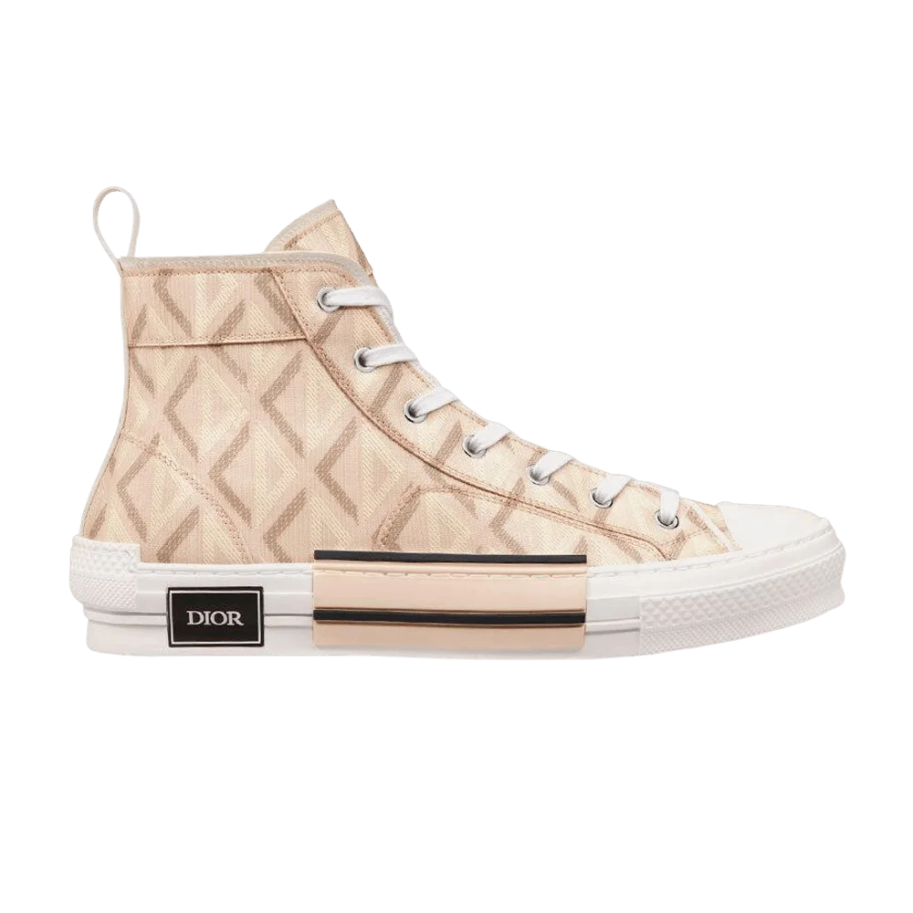 Кроссовки Dior B23 High 'CD Diamond - Beige'