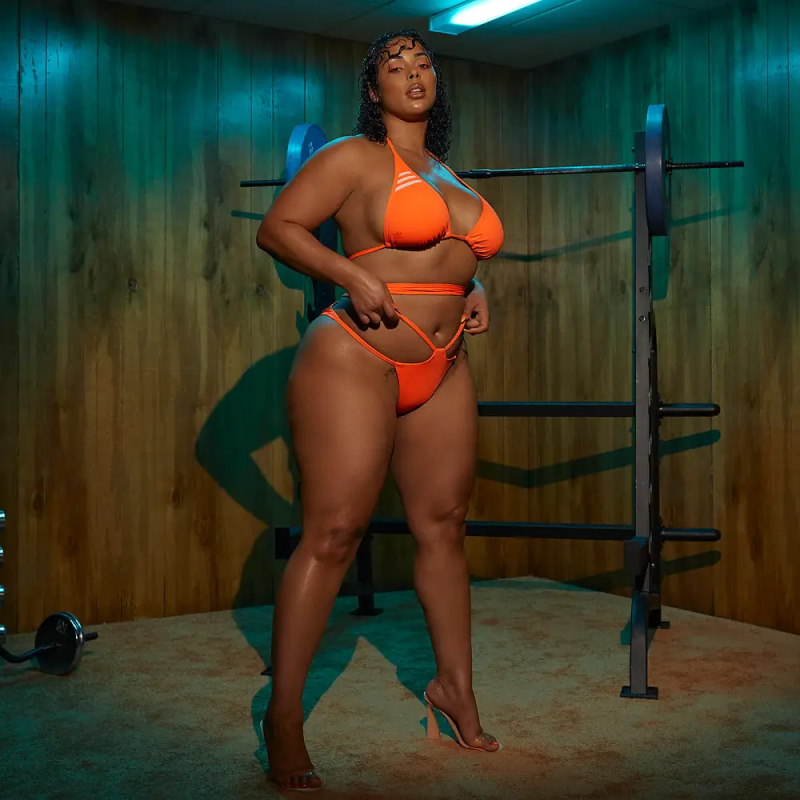 Спортивный купальник adidas Ivy Park Wrap Bikini Bottom (Plus Size) Solar Orange
