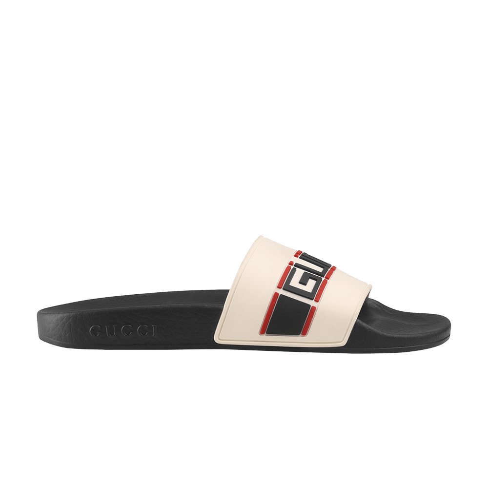 Кроссовки Gucci Wmns Stripe Rubber Slide 'Ecru'