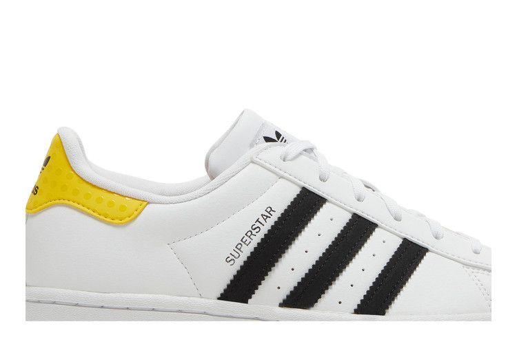 Кроссовки LEGO x adidas Superstar J 'White Eqt Yellow'