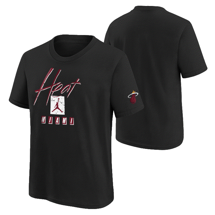 Баскетбольная футболка Nike Miami Heat 2024 City Edition Courtside 1 Youth NBA T-Shirt