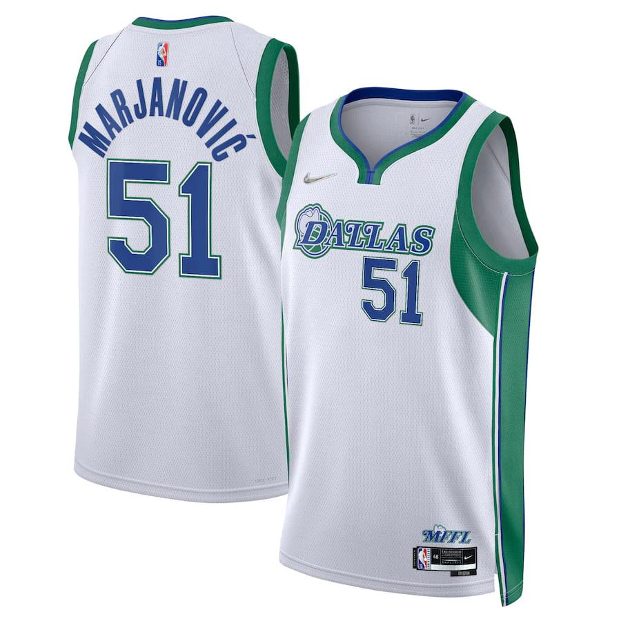 Баскетбольная джерси 2021-22 Dallas Mavericks #51 Boban Marjanovic City Edition Swingman Jersey