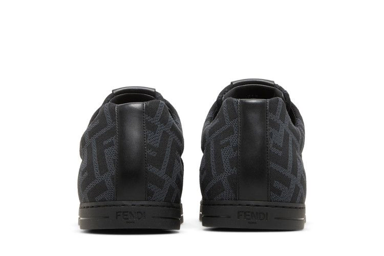 Кроссовки Fendi FF Motif Lace Up Low 'Black'