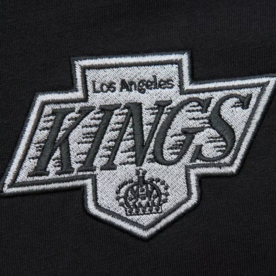 Футболка Mitchell & Ness Black Los Angeles Kings Team OG 2.0 Vintage Logo Premium T-Shirt