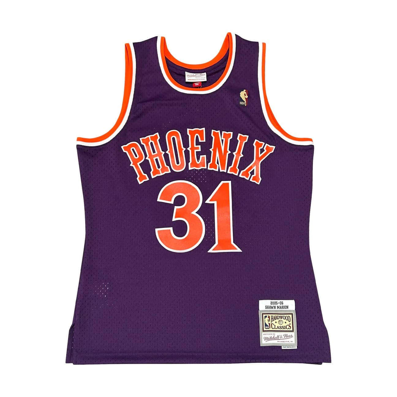 Баскетбольная джерси 2005-06 Phoenix Suns Shawn Marion #31 Swingman Hardwood Classics Purple Jersey