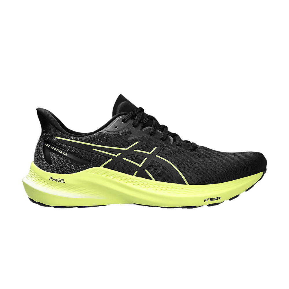Кроссовки ASICS GT 2000 12 Wide 'Black Glow Yellow'
