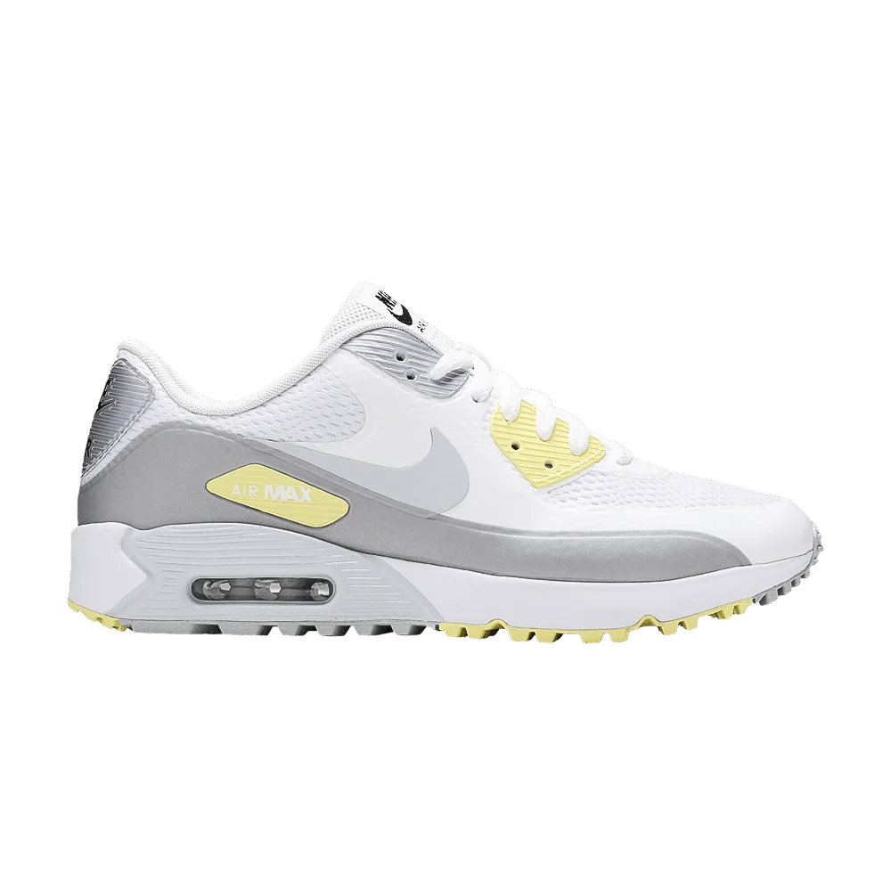 Krossovki-Nike-Air-Max-90-Golf-White-Metallic-Platinum
