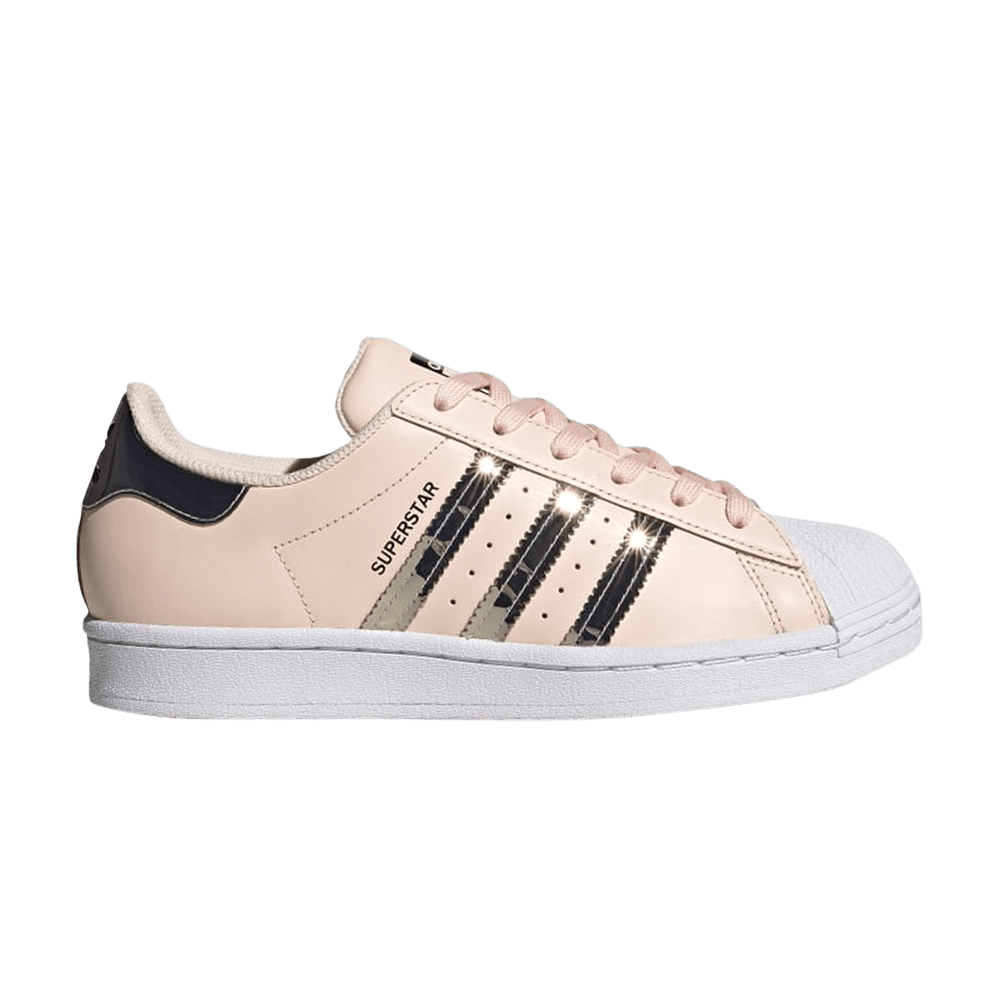 Кроссовки Adidas Wmns Superstar 'Metallic 3 Stripes - Pink Tint'