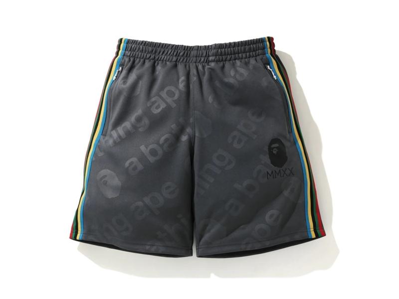 Спортивные шорты BAPE A Bathing Ape Side Tape Jersey Shorts Grey