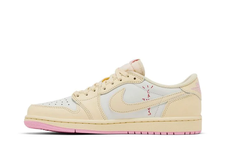 Кроссовки Travis Scott x Air Jordan 1 Retro Low OG 'Shy Pink'