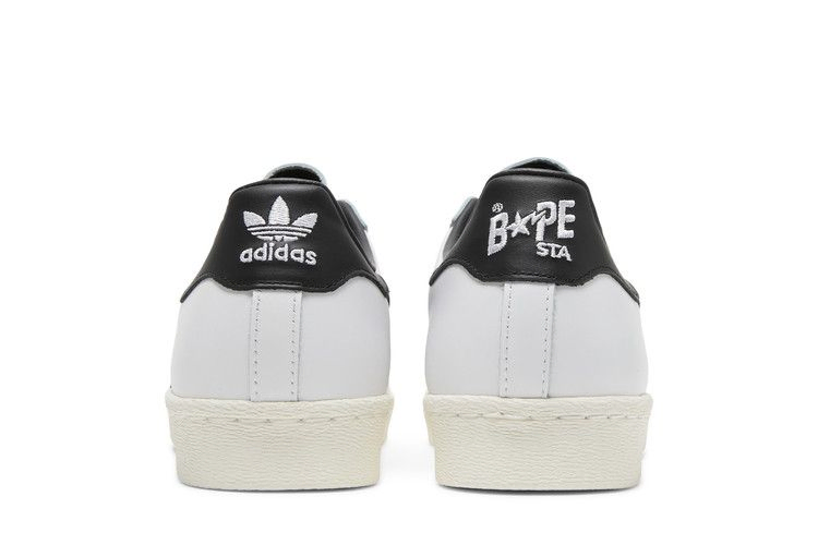 Кроссовки BAPE x adidas Superstar 'White Black'